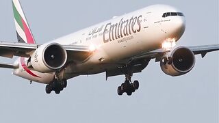 Sunrise Arrival☀️ Emirates EK145 Boeing 777-300ER Landing on runway 06