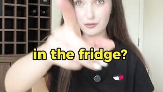 In the fridge