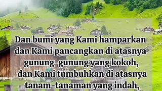 ucapkan MasyaAllah ketika mengangumi suatu keindahan ciptaan allah swt.