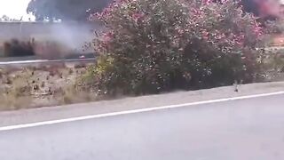 حريق شاحنة truck in helle