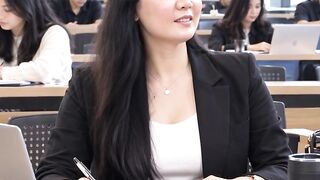 women in class