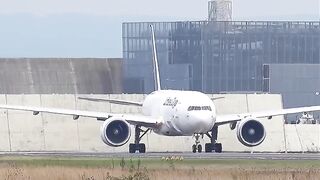 GE-90🔊 Lufthansa Cargo Boeing 777-F taking off runway 18 at FRA✈️