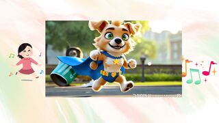 Cachorro super-herói Ele não usa capa, mas é um verdadeiro herói!