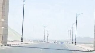 Oman city car drive