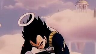vegeta encontra Goku após ir para o céu como alma e o abraça, traz muita reflexão da vida está cena muito top