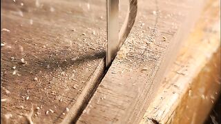 Precision Jigsaw Cutting a Thick Wooden Block | Satisfying ASMR