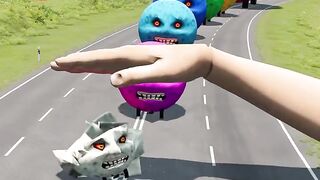 Big & Small Moon Monster Cars vs lava - BeamNG.Drive #gaming #gamer #game #reels #gta 7
