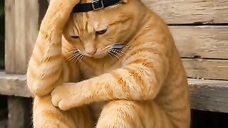 Oyen cat is thinking