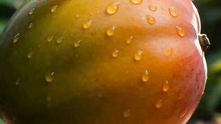 Magical Tropical Fruit Cutting ASMR 🥭🐉 | Satisfying AI Food Video #Shorts
