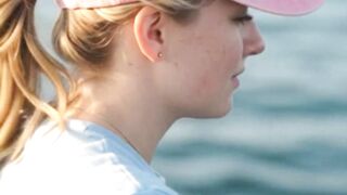 The Dolphin retrieved the Hat that had fallen into the Water