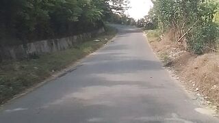 Jalan menuju wisata brastagi, sumut