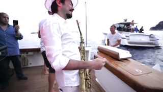 Shakira - Waka Waka | CRAZY SAX PERFORMANCE on the YACHT in Capri