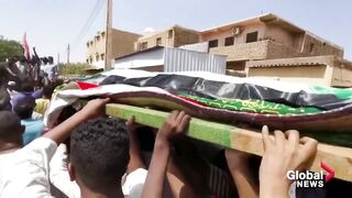 Sudan coup_ Funeral held for slain protester as opposition to military rises.