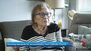 As Pope visit looms, calls grow for Catholic Church to be accountable about residential schools.