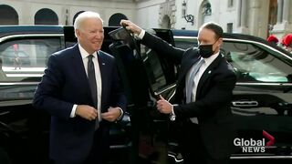 Biden meets Pope, tells him he's the _most significant warrior of peace_ he's ever met.