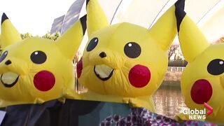 COP26_ Pikachu protesters call on Japan to stop using coal