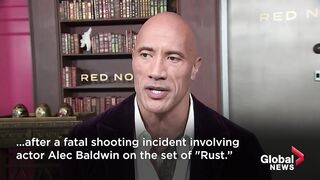 Dwayne _The Rock_ Johnson says he won't use real guns in his movies _ever again_