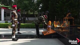 India PM Modi celebrates Diwali with soldiers in Kashmir