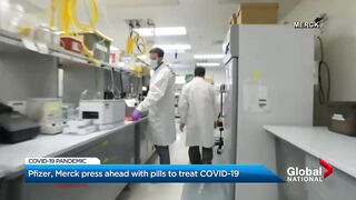 Pfizer, Merck press ahead with pills to treat COVID-19.
