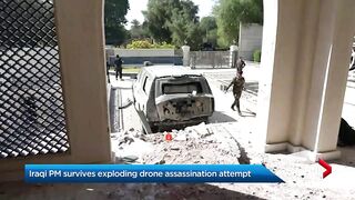 Iraq's prime minister survives exploding drone assassination attempt.