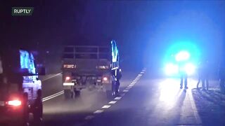Сотни мигрантов на границе Беларуси и Польши