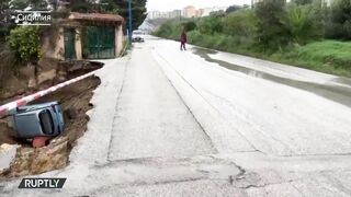 Стихийное бедствие в Италии. Наводнение и оползни