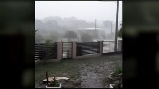 Сильный град в Кордове