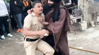 Police Man And Sardar fight #short