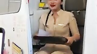 Pramugari Cantik Super Air Jet Saat Lihat Kamera