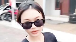 Energetic Outdoor Workout in a Casual Sporty Outfit
