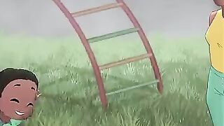 parents and slide (Amanda the Adventurer Animation