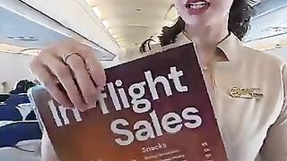 Tia Pramugari Cantik Super Air Jet jualan snack di pesawat 🥰.mp4