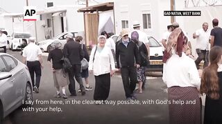 Israeli settlers inaugurate a new settlement in the occupied West Bank