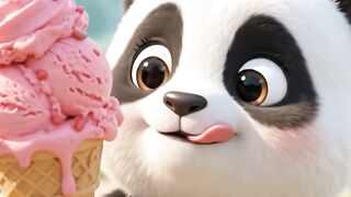 Baby Panda vs Cheeky Monkey! 🍦😂 Brain Freeze Instant Karma!