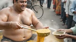 Fresh curry hot soup