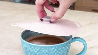 Silicon bowl and cup suction cover