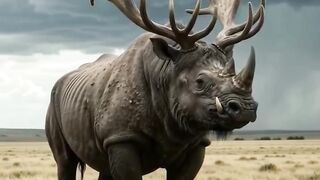 The rhinoceros takes the form of three types of animals.