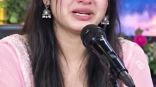 She is crying but whay