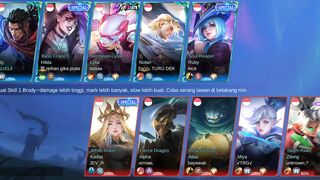 Playing Mobile Legends with Brody as the marksman hero