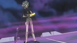 Atem summons an obelisk to fight Marik