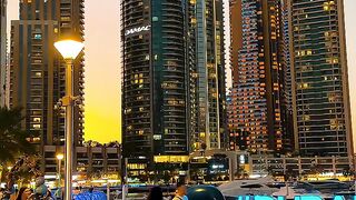 Night atmosphere in a beautiful city
