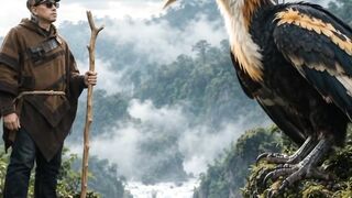 The Guardian of the Misty Waterfall 🦅🌊 | A Journey Into the Wild