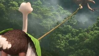Pingpong ostrich