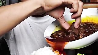Mukbang with Rendang (Indonesian Beef Curry)