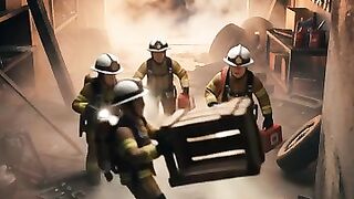 Firefighters Rescue Kitten from Smoke-Filled Building