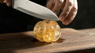 What Happens When You Cut a Glass Duku Fruit? 😱💎