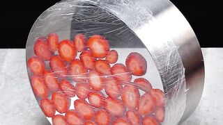 Creamy strawberry dessert. So smooth it melts in your mouth.