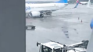 suasana bandara Soekarno , ibu kota jakarta
