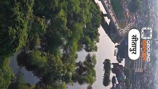 Heavy rain at plane area in sitapur ,India