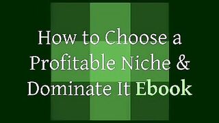 How to Choose a Profitable Niche & Dominate It Ebook